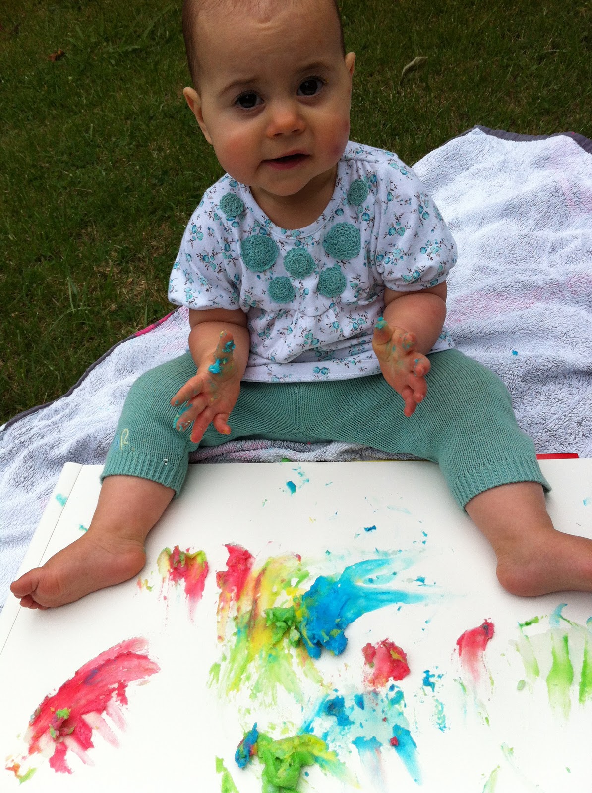 Edible Finger Paint - Laughing Kids Learn